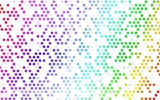 Light Multicolor, Rainbow vector layout with hexagonal shapes.