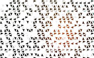 Light Orange vector backdrop with lines, triangles.