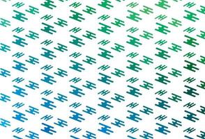 Light Blue, Green vector template with repeated sticks.