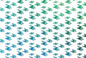 Light Blue, Green vector template with repeated sticks.