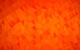 textura de triángulo borroso vector naranja claro.