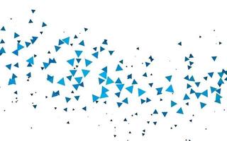 Light BLUE vector background with triangles.