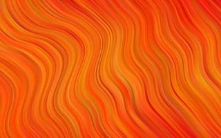 Light Orange vector pattern with lava shapes.