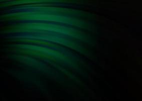 Dark Green vector pattern with lines, ovals.