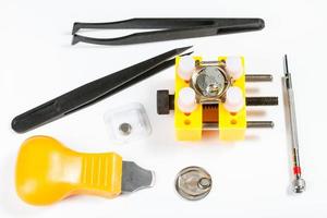 various tools for replacing battery in watch photo