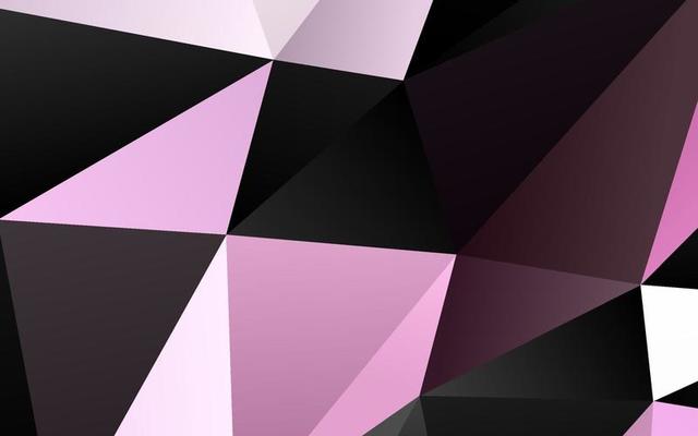 Light Pink, Green vector polygon abstract layout.