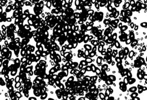 Black and white vector pattern with spheres.