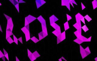 textura poligonal abstracta de vector púrpura oscuro.
