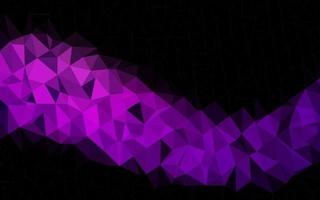 Dark Purple vector polygonal background.