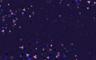 Light Purple vector background with triangles.