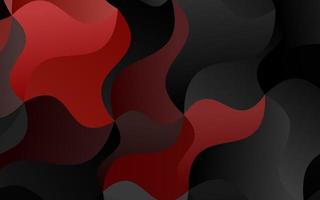 Dark Red vector background with curved circles.