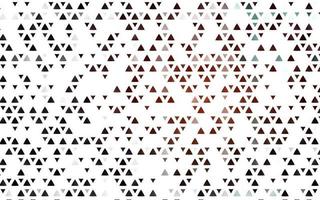 Light Red vector backdrop with lines, triangles.