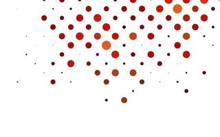 Light Red vector background with bubbles.