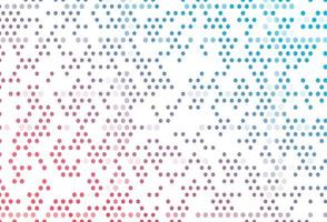 Light Blue, Red vector template with circles.