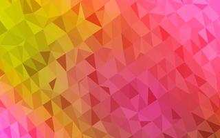 Light Red, Yellow vector blurry triangle template.