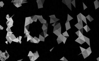 Dark Silver, Gray vector abstract polygonal texture.