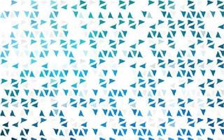 Light BLUE vector background with triangles.