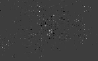 diseño vectorial gris plateado claro con estrellas brillantes. vector