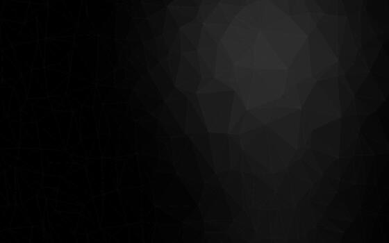 plata oscura, vector gris brillante patrón triangular.