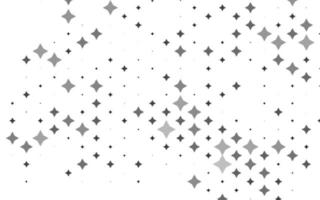 diseño vectorial gris plateado claro con estrellas brillantes. vector