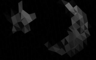 Dark Silver, Gray vector polygonal template.