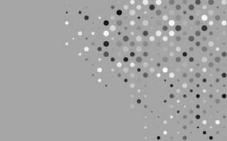 Fondo de vector gris plateado claro con puntos.