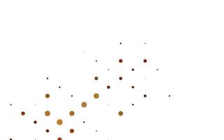Light Yellow, Orange vector backdrop with dots.
