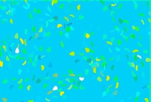 Light Blue, Yellow vector texture with random forms.