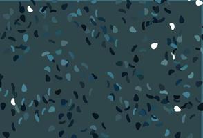 Light BLUE vector template with memphis shapes.
