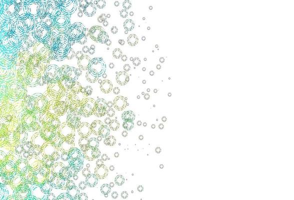 Light Blue, Yellow vector pattern with spheres.