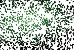Light Green vector backdrop with abstract shapes.