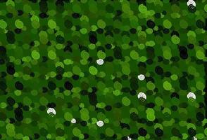 Light Green vector template with bubble shapes.