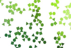 Light Green vector texture in poly style with circles, cubes.