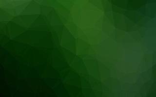 Dark Green vector abstract polygonal layout.