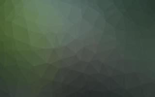 Dark Green vector shining triangular pattern.