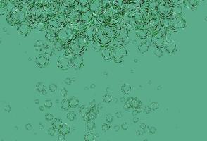 Light Green vector template with circles.