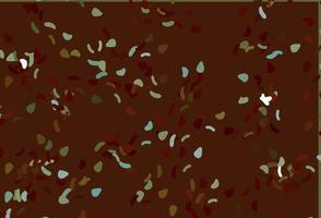 Light Green, Red vector pattern with chaotic shapes.