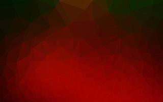 Light Green, Red vector triangle mosaic texture.