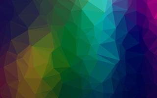 Dark Multicolor, Rainbow vector shining triangular pattern.