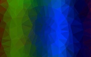 Dark Multicolor, Rainbow vector blurry triangle pattern.