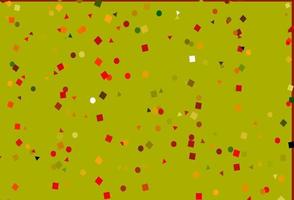 Light Green, Red vector pattern in polygonal style with circles.