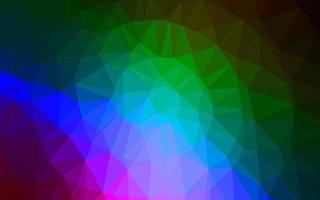 Dark Multicolor, Rainbow vector abstract mosaic backdrop.