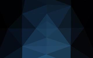 Dark BLUE vector low poly cover.