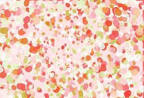 Light Green, Red vector template with bubble shapes.