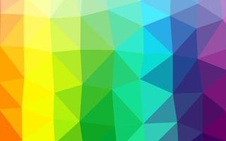 Light Multicolor, Rainbow vector abstract polygonal texture.