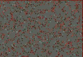 Light Green, Red vector pattern with spheres.
