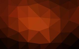 patrón poligonal de vector naranja oscuro.