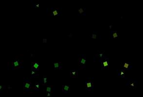 Dark Green, Yellow vector backdrop with lines, circles, rhombus.