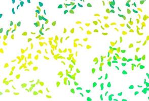 Light Green, Yellow vector texture with random forms.