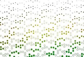 Light Green, Yellow vector backdrop with dots.